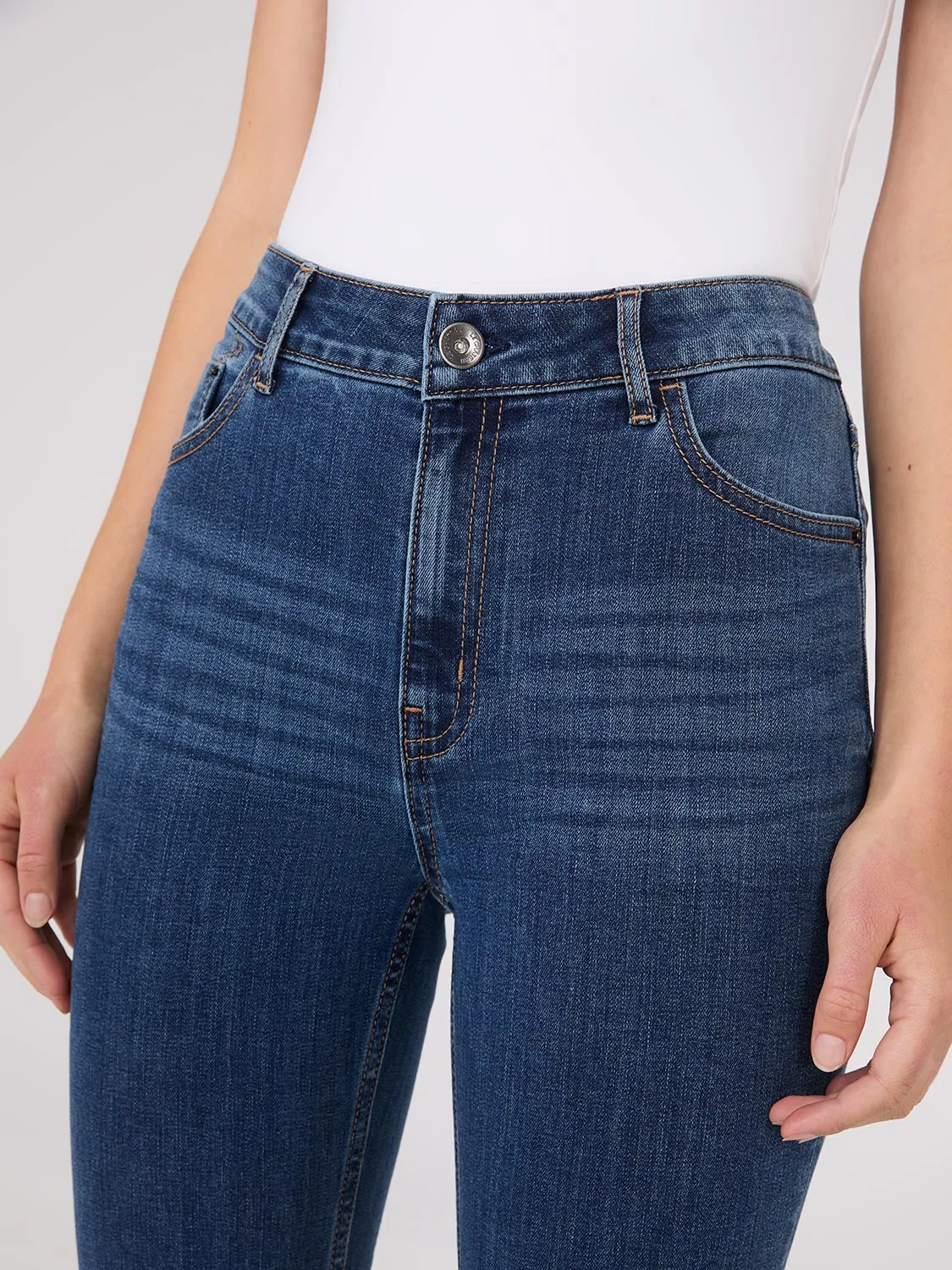 Rhinestone Embellished Slim Leg Jeans sold by Suzy Shier product image thumbnail 3