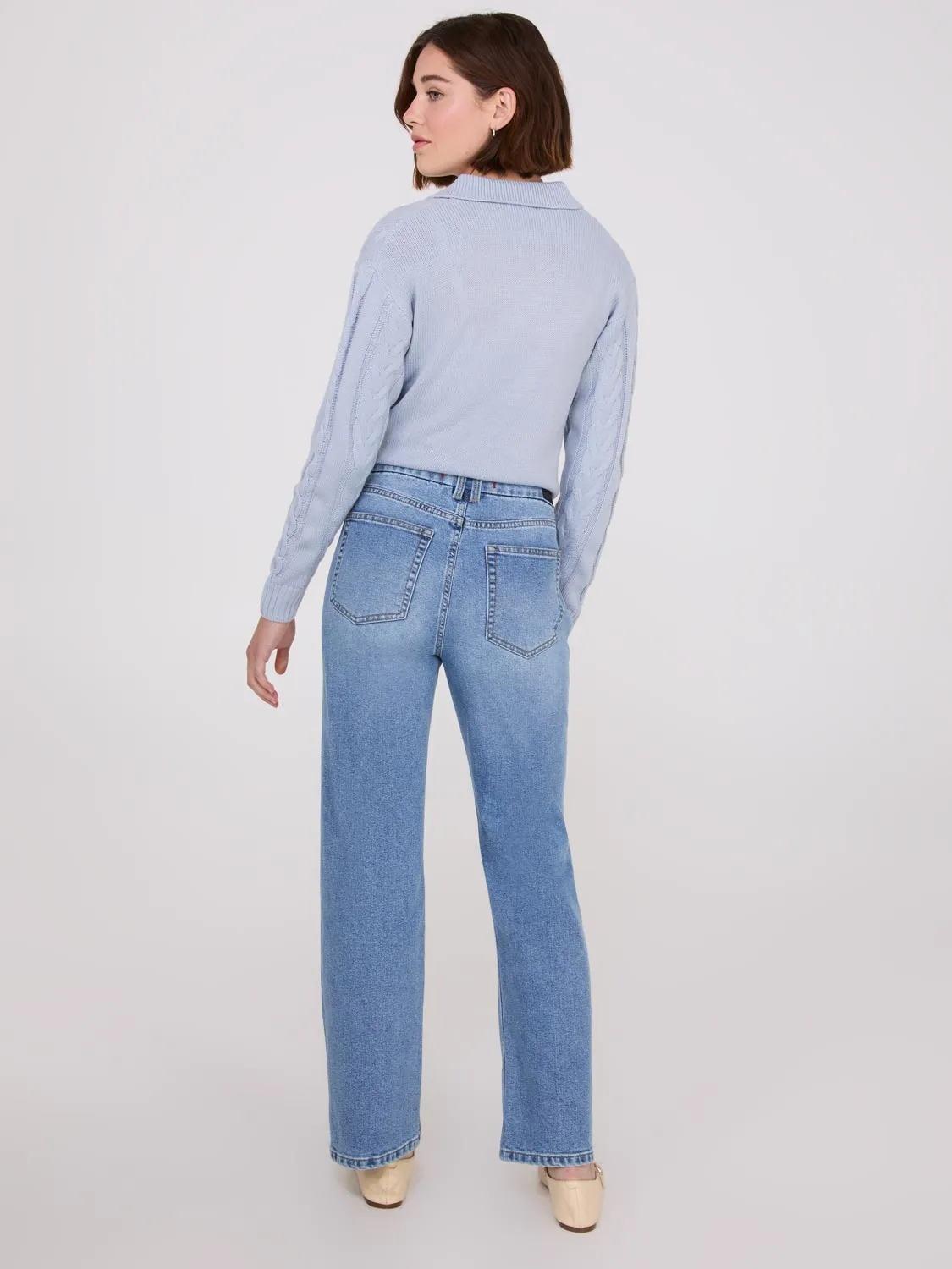Mid-Rise Straight Leg Jeans sold by Suzy Shier product image thumbnail 5