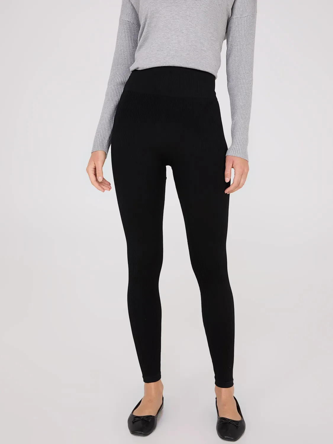 Seamless Ribbed Leggings sold by Suzy Shier product image thumbnail 3