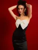 Strapless Mini Dress With Satin Bow sold by Suzy Shier