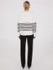 Striped V-Neck Loose Sweater sold by Suzy Shier