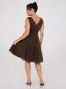 Sleeveless Shimmer Crossover Fit & Flare Dress sold by Suzy Shier