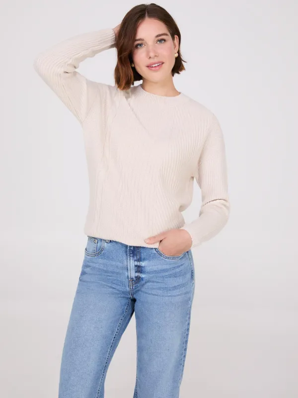 Multi Stitch Crew Neck Sweater sold by Suzy Shier