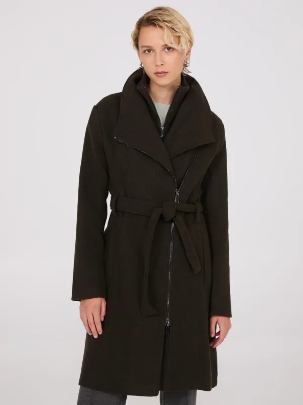 Mid-Length Wrap Coat sold by Suzy Shier