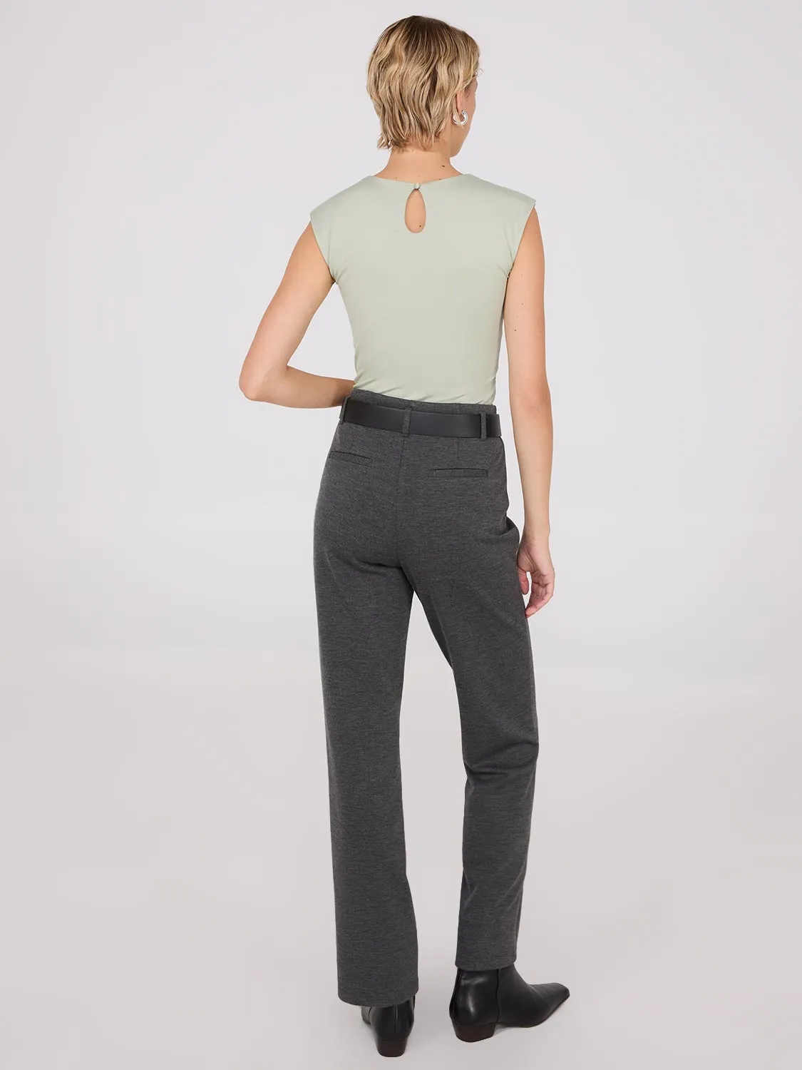 High Rise Straight Leg Pants sold by Suzy Shier product image thumbnail 4