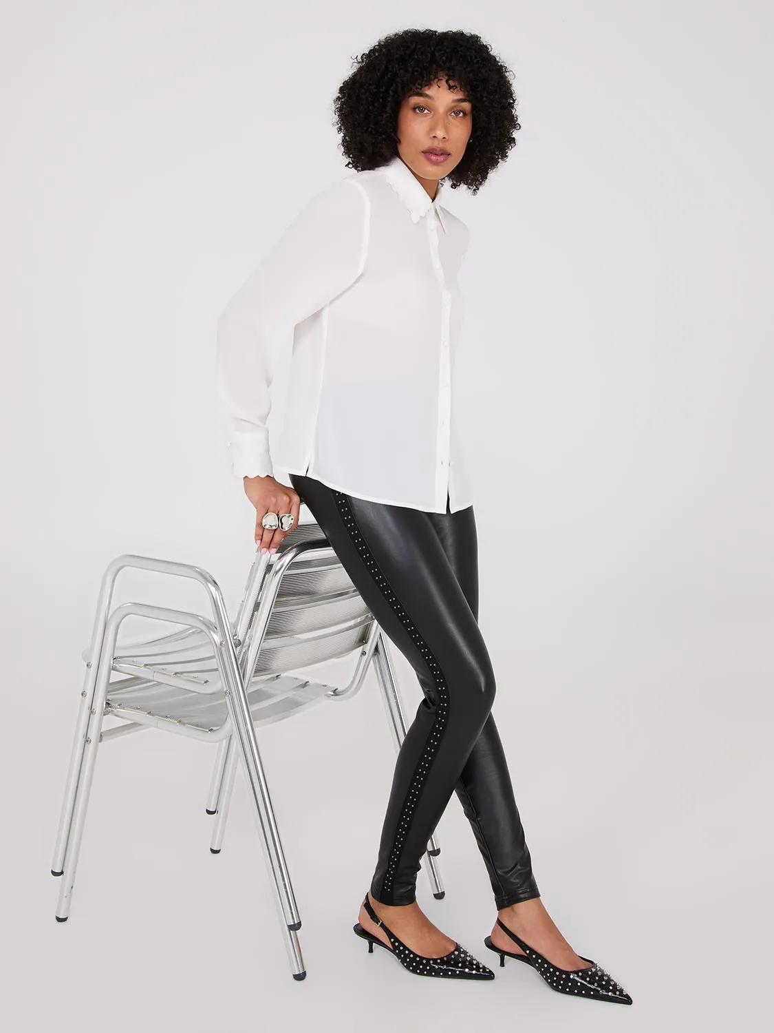 Faux Leather Pants sold by Suzy Shier product image thumbnail 4