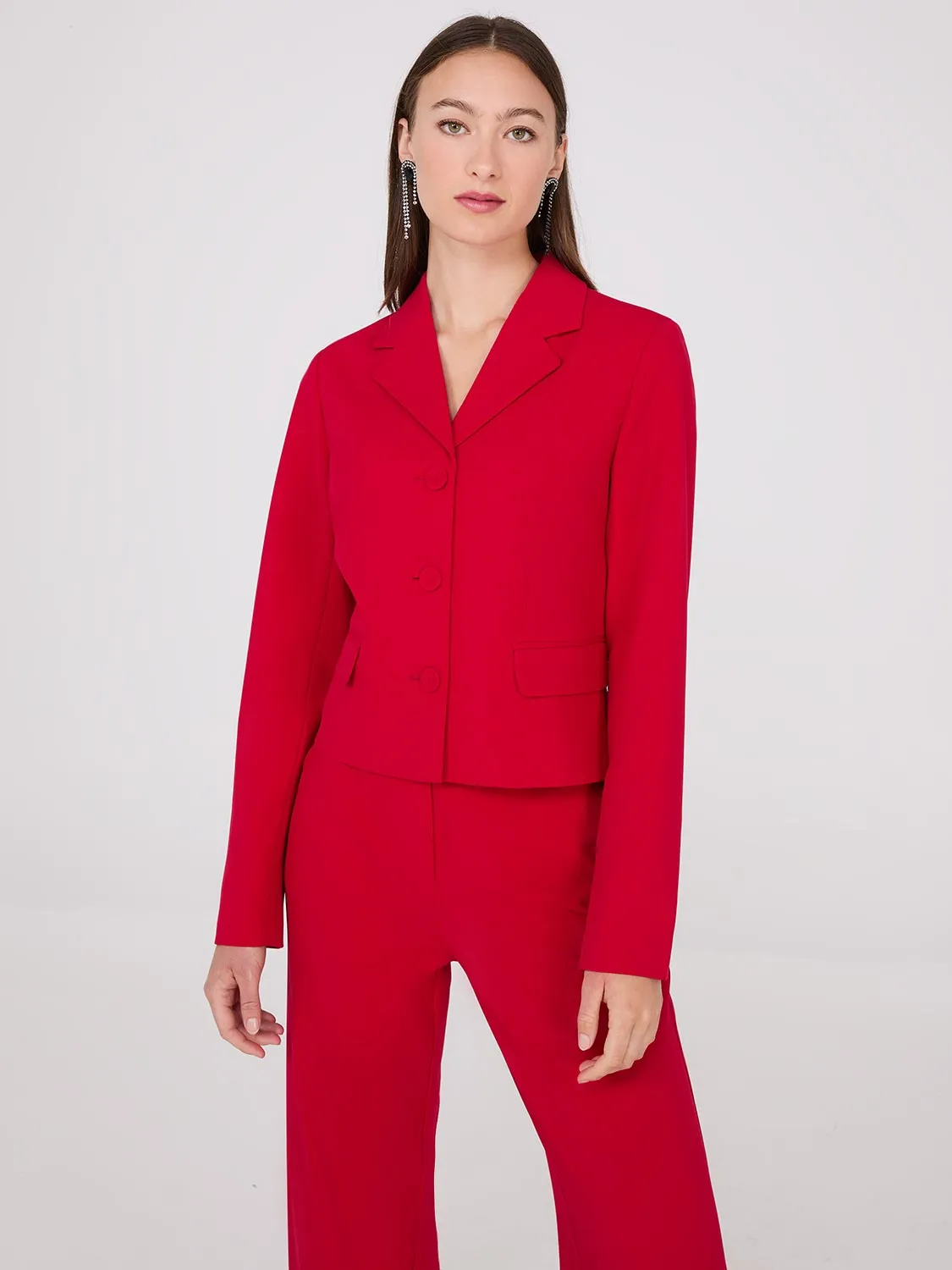 Cropped Blazer sold by Suzy Shier