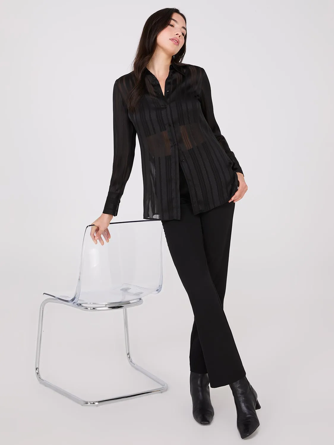 High-Rise Wide Waistband Pants sold by Suzy Shier product image thumbnail 4
