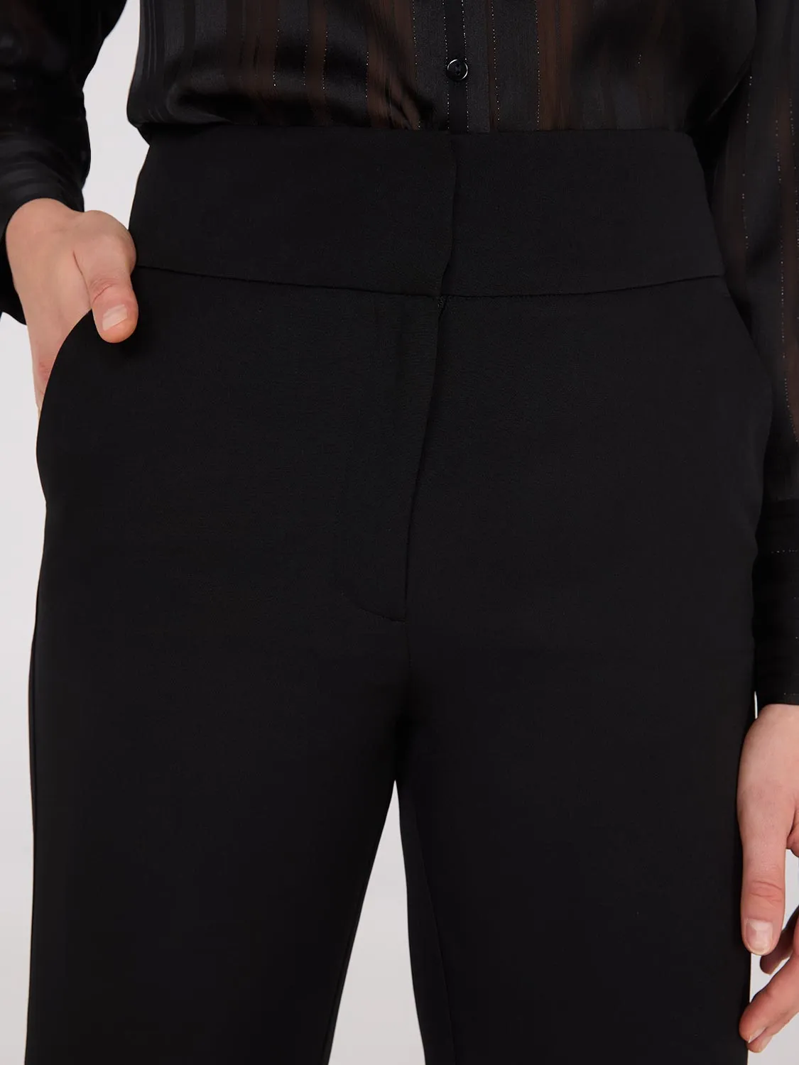 High-Rise Wide Waistband Pants sold by Suzy Shier product image thumbnail 2