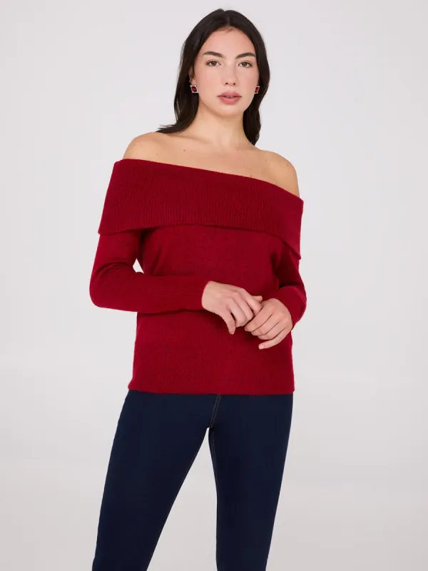 Off-The-Shoulder Sweater sold by Suzy Shier