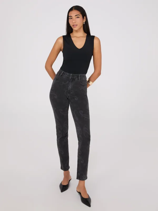 Slim Leg Paisley Jeans sold by Suzy Shier