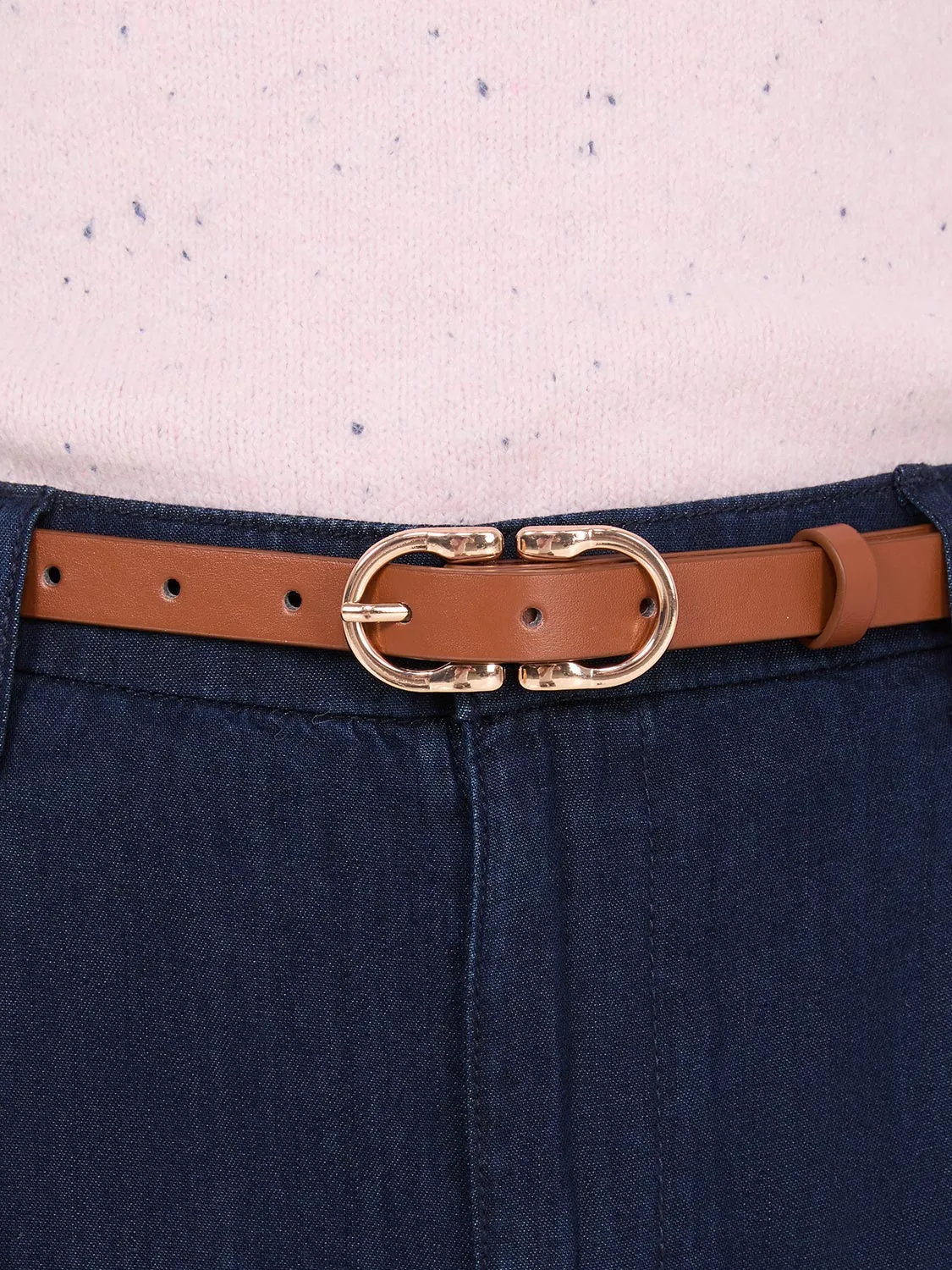 2-Pack Of Double Horseshoe Buckle Belts sold by Suzy Shier product image thumbnail 4