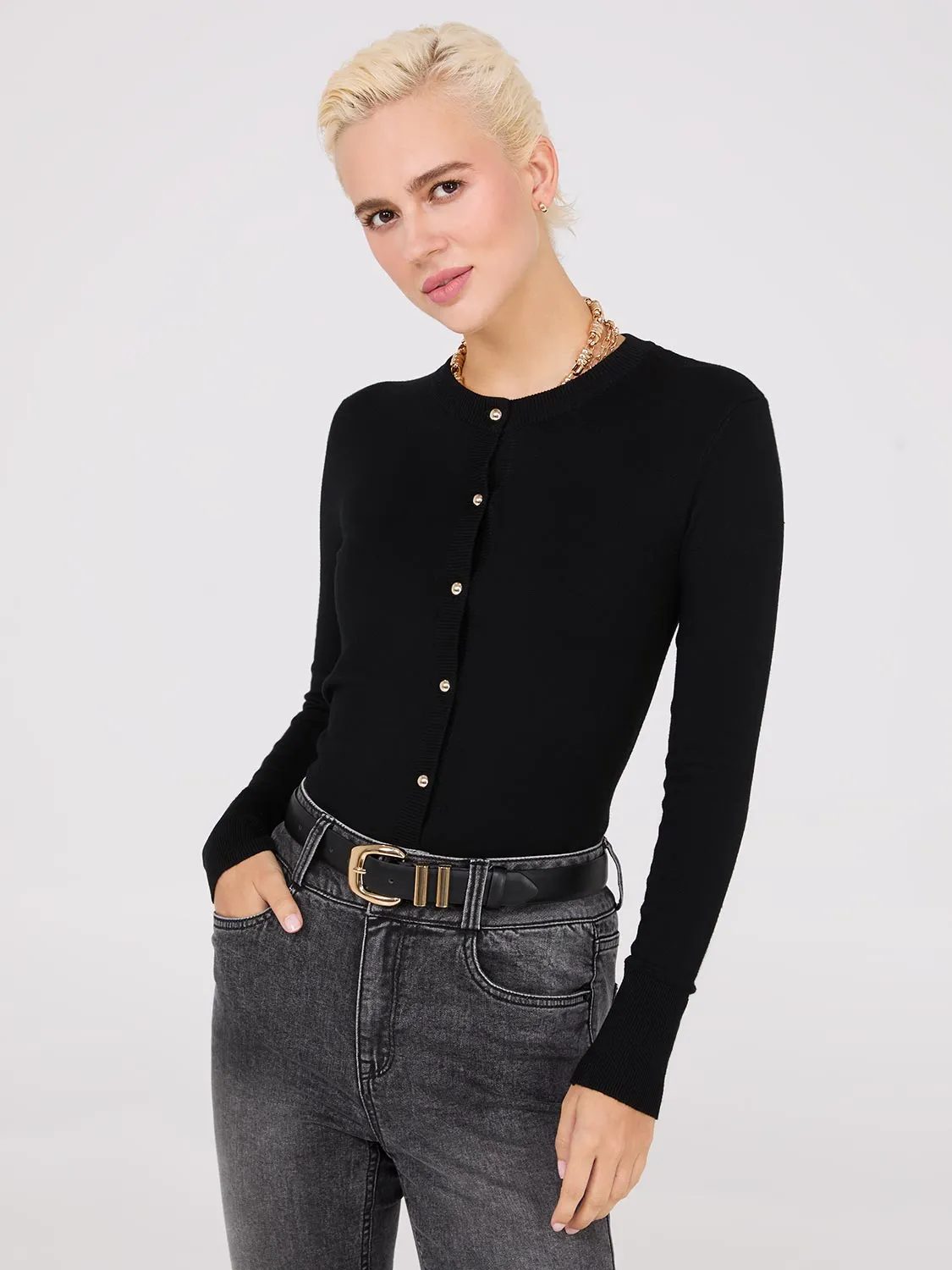 Gold Metal Buckle Belt sold by Suzy Shier