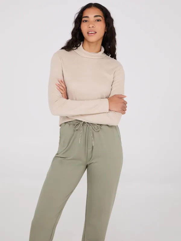 Polar Fleece Turtleneck Top sold by Suzy Shier