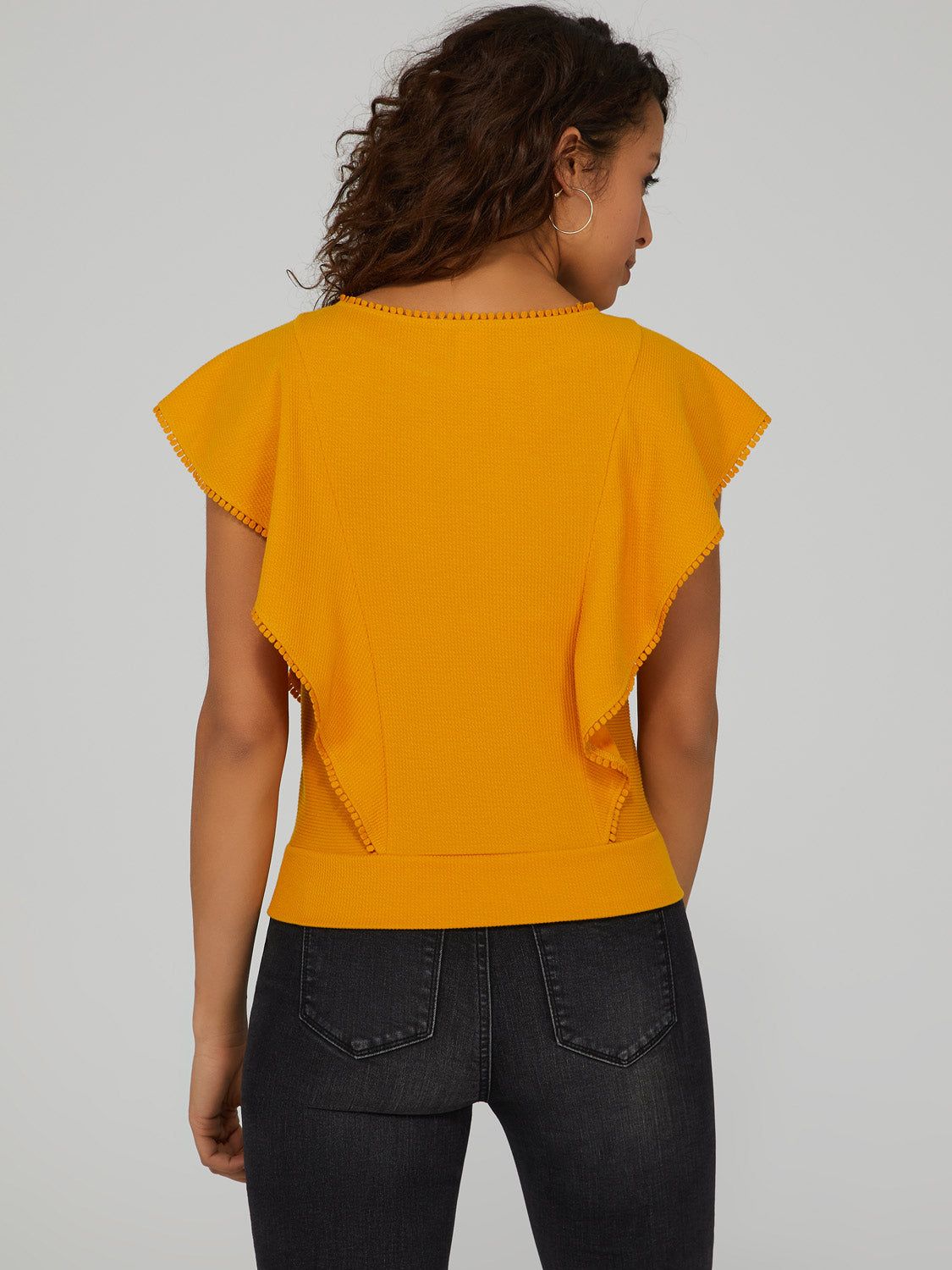 Flutter Sleeve Top sold by Suzy Shier product image thumbnail 4