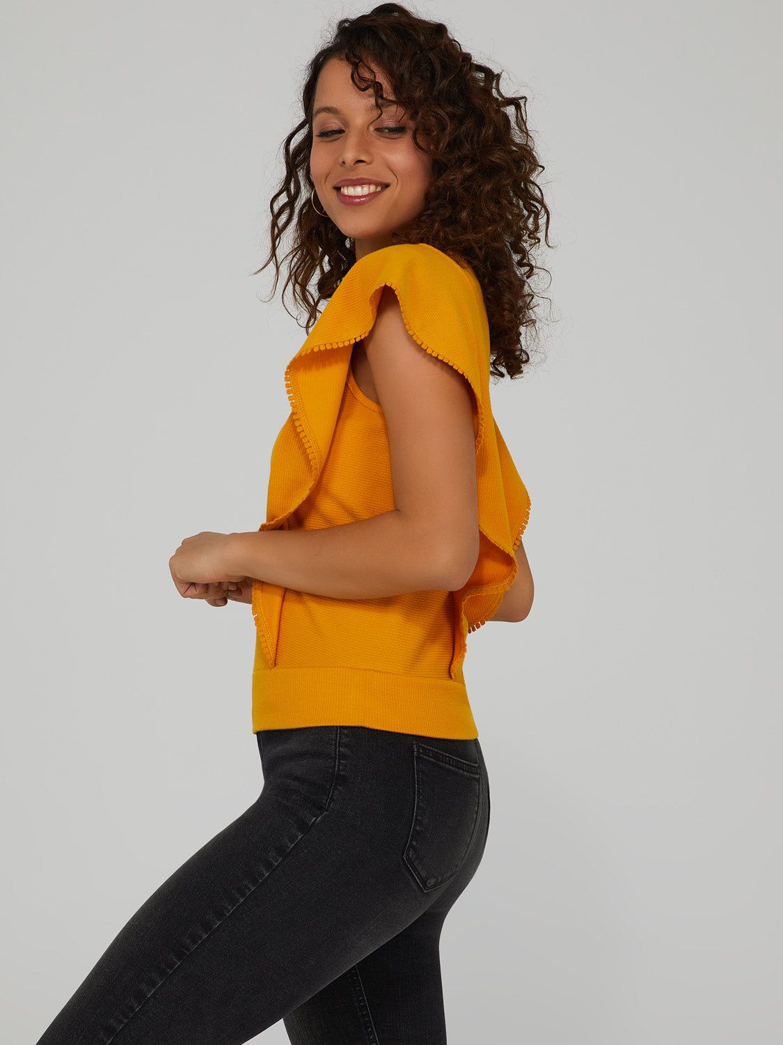 Flutter Sleeve Top sold by Suzy Shier product image thumbnail 3