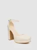 Square Toe Patent Leather Platform High Heel Pump sold by Suzy Shier
