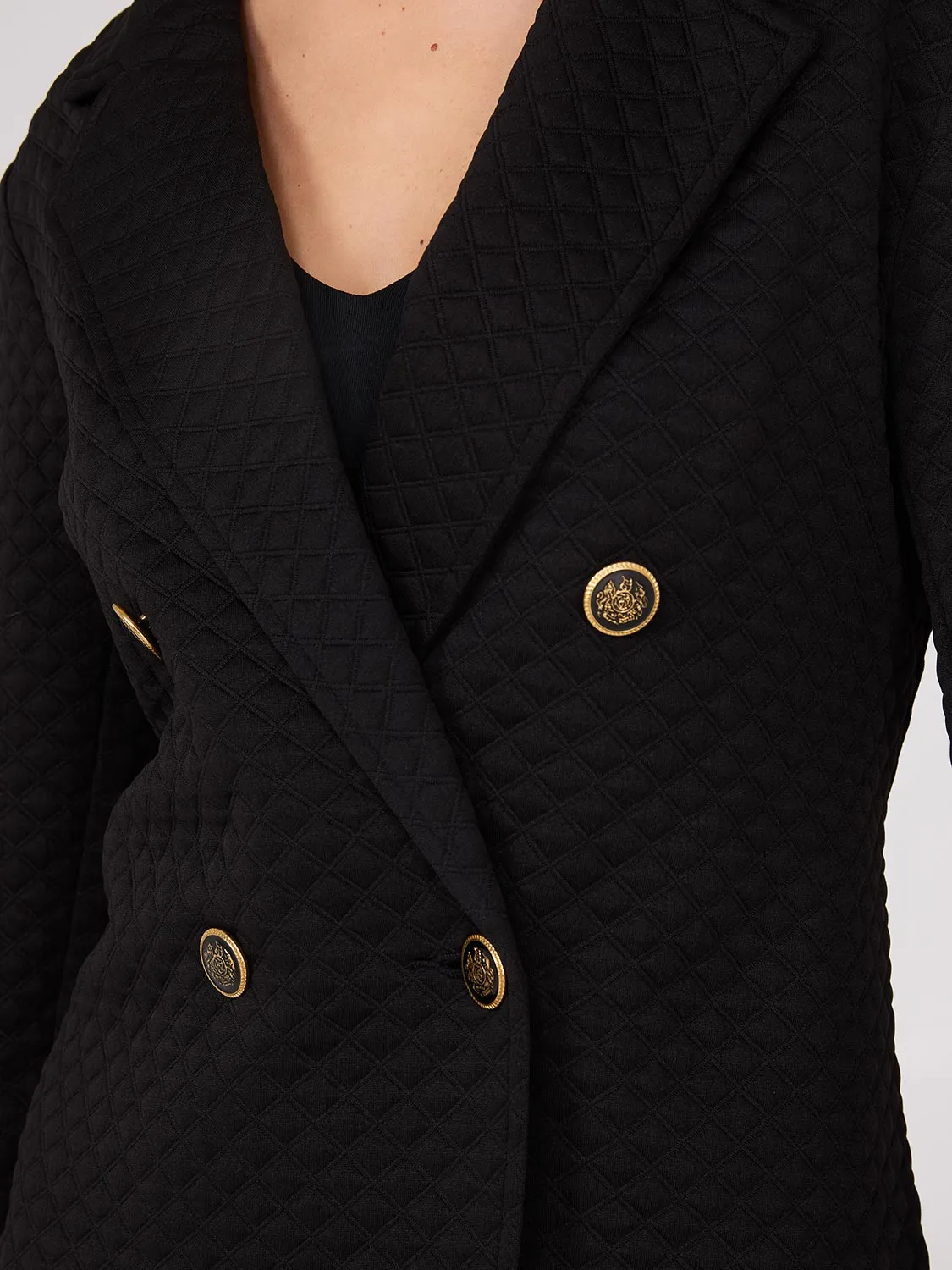 Double-Breasted Waisted Jacket sold by Suzy Shier product image thumbnail 3