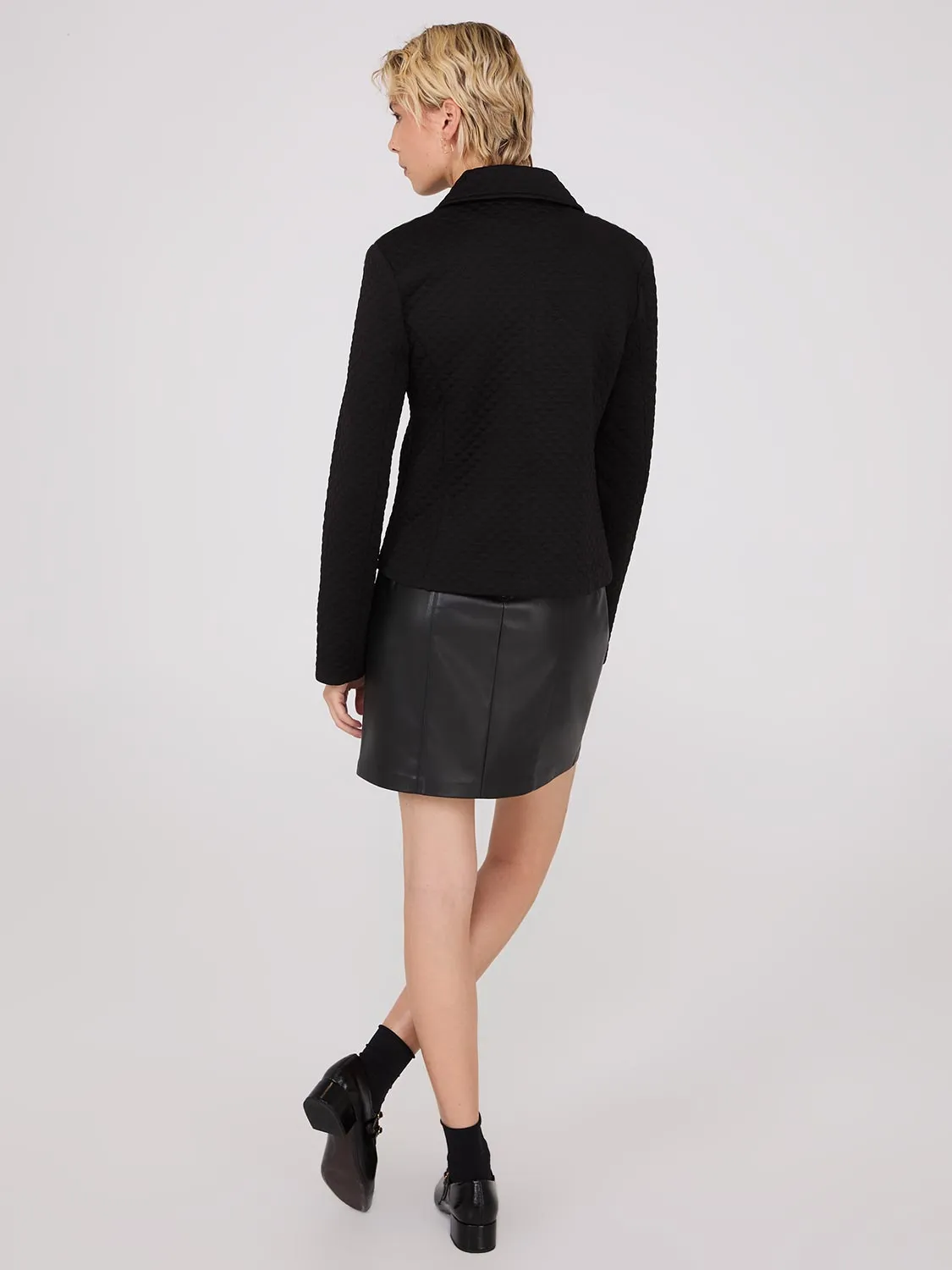 Double-Breasted Waisted Jacket sold by Suzy Shier product image thumbnail 4