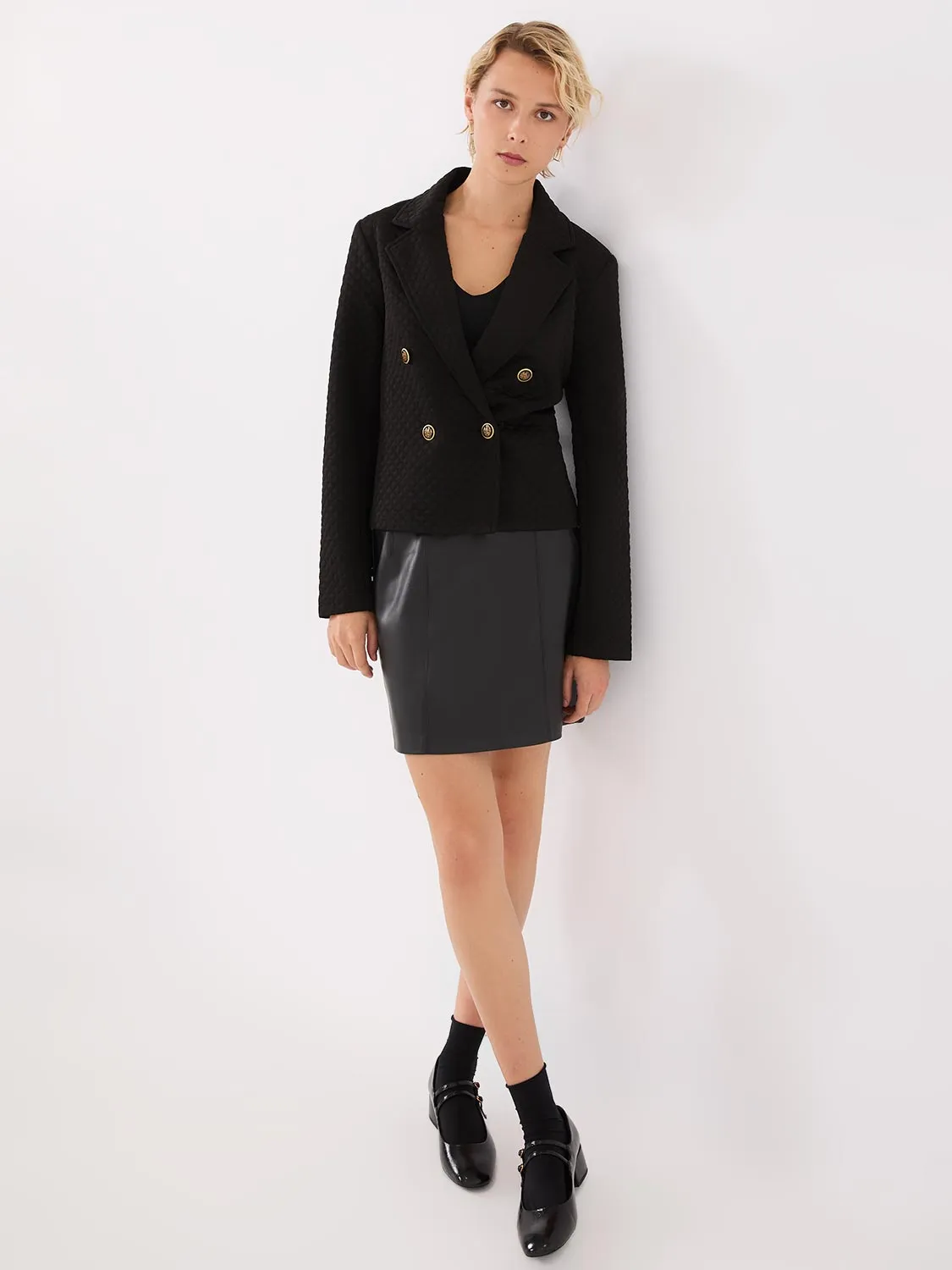 Double-Breasted Waisted Jacket sold by Suzy Shier product image thumbnail 2