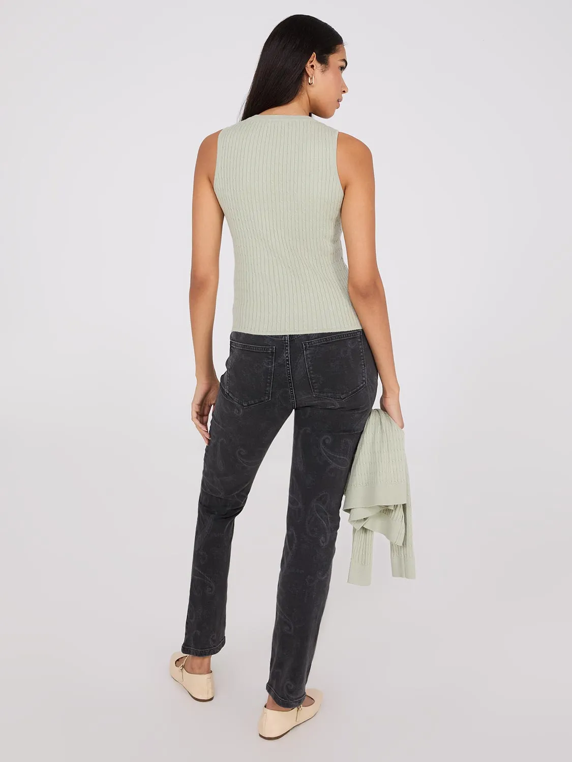 Cable Knit Sleeveless Sweater sold by Suzy Shier product image thumbnail 4