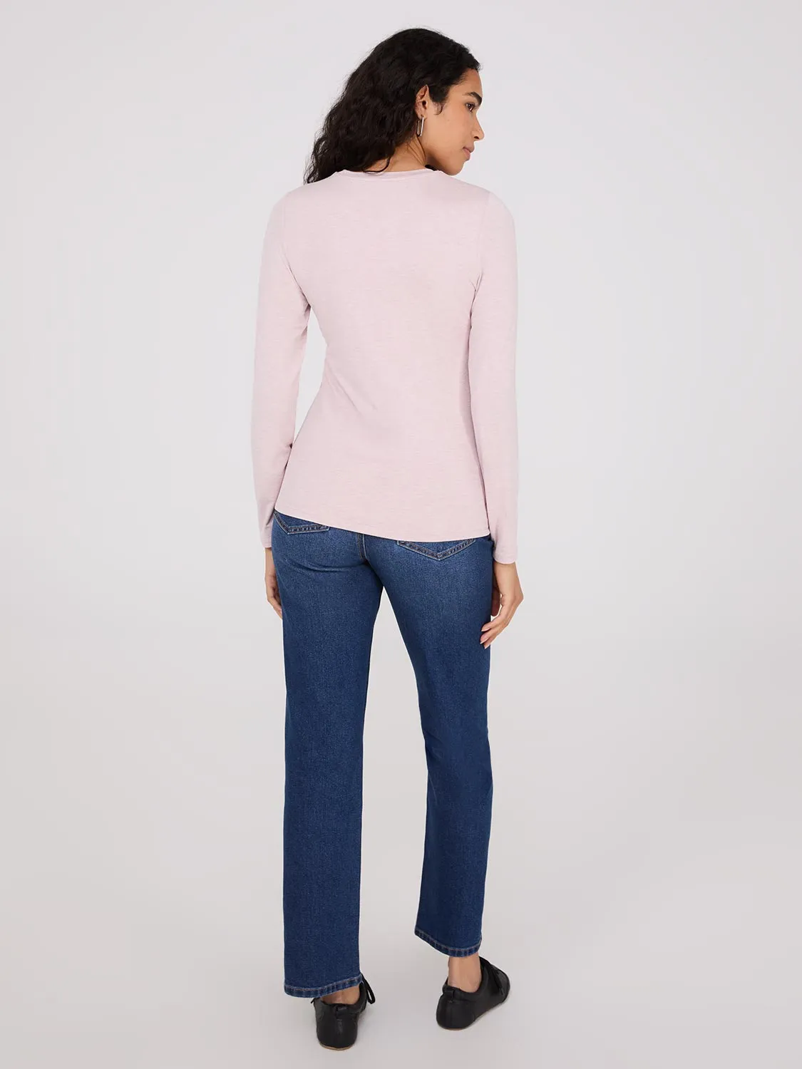 Double Layer Crew Neck Top sold by Suzy Shier product image thumbnail 4