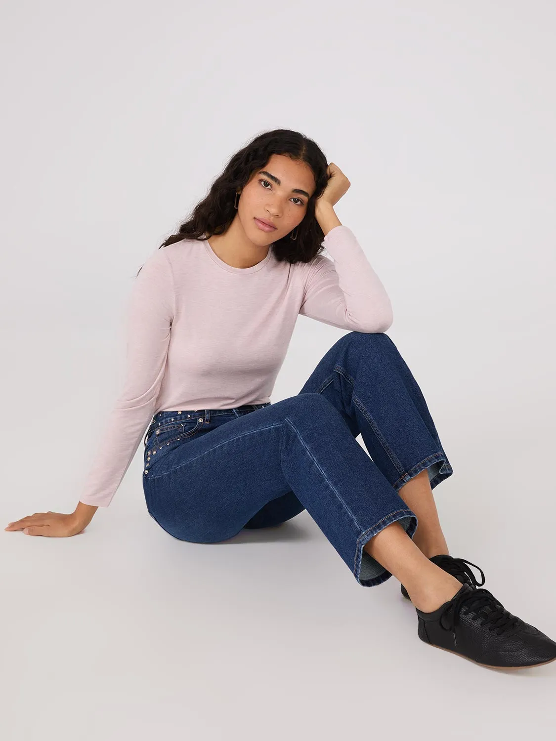 Double Layer Crew Neck Top sold by Suzy Shier product image thumbnail 3