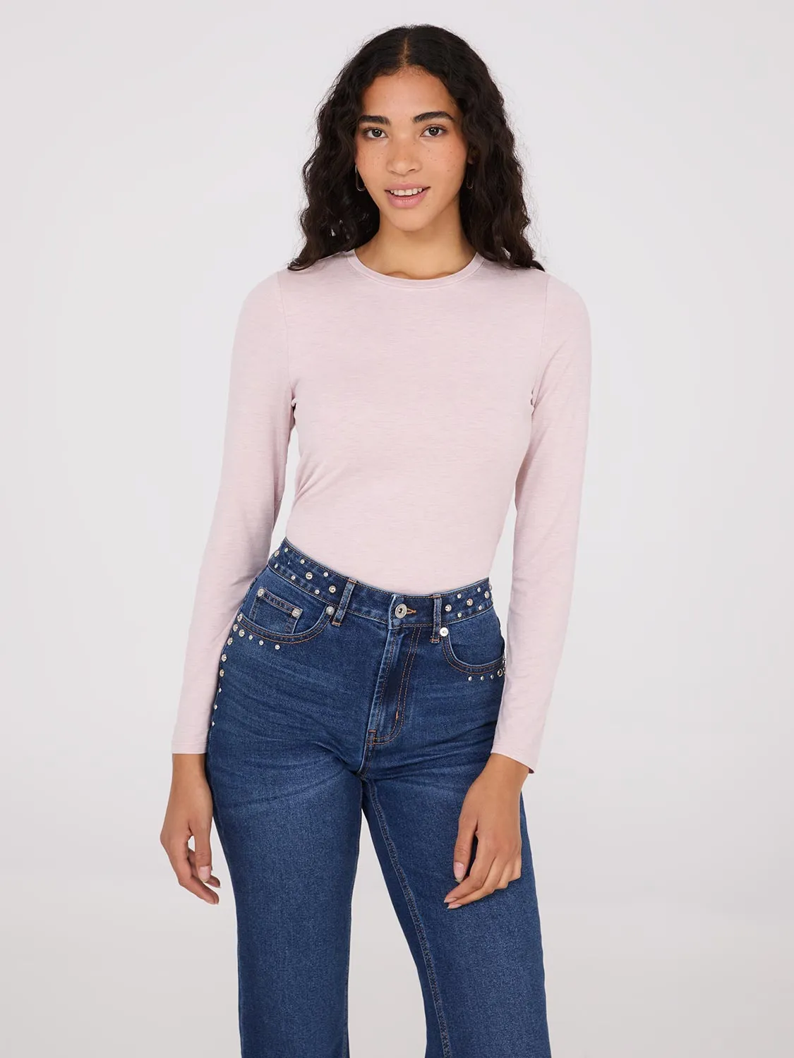 Double Layer Crew Neck Top sold by Suzy Shier