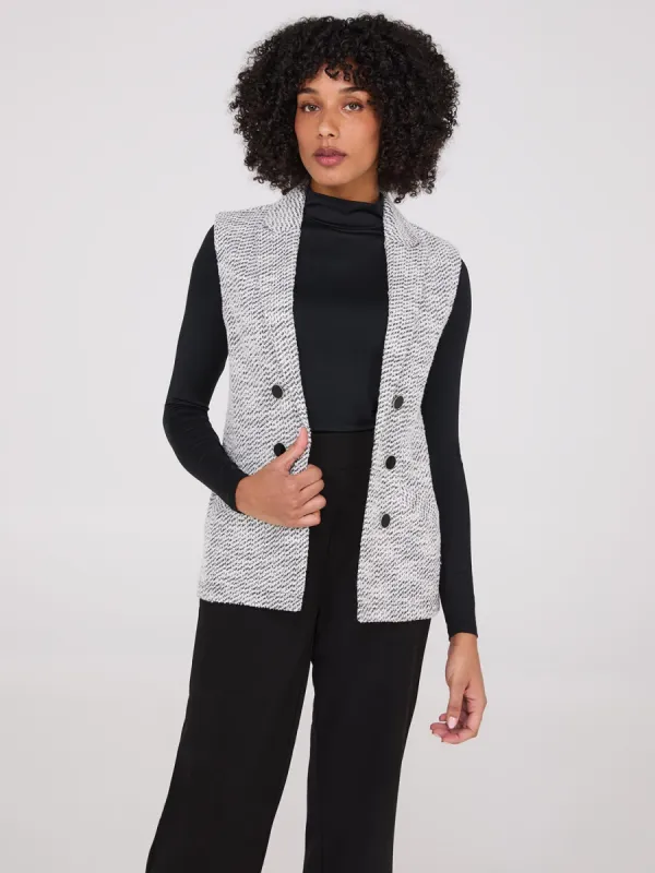 Bouclé Blazer Vest sold by Suzy Shier
