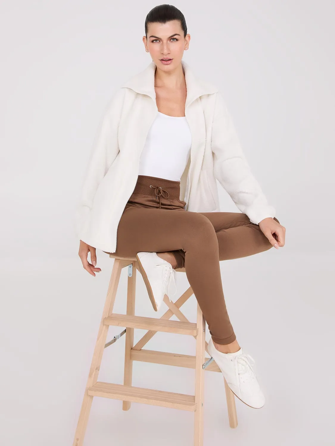 Seamless Leggings With Drawstring Waistband sold by Suzy Shier product image thumbnail 5