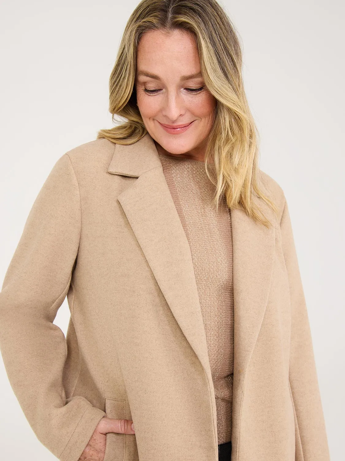 Open-Front Car Coat sold by Suzy Shier product image thumbnail 2