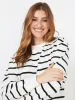 Striped Crew Neck Sweatshirt sold by Suzy Shier