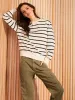 Striped Crew Neck Sweatshirt sold by Suzy Shier