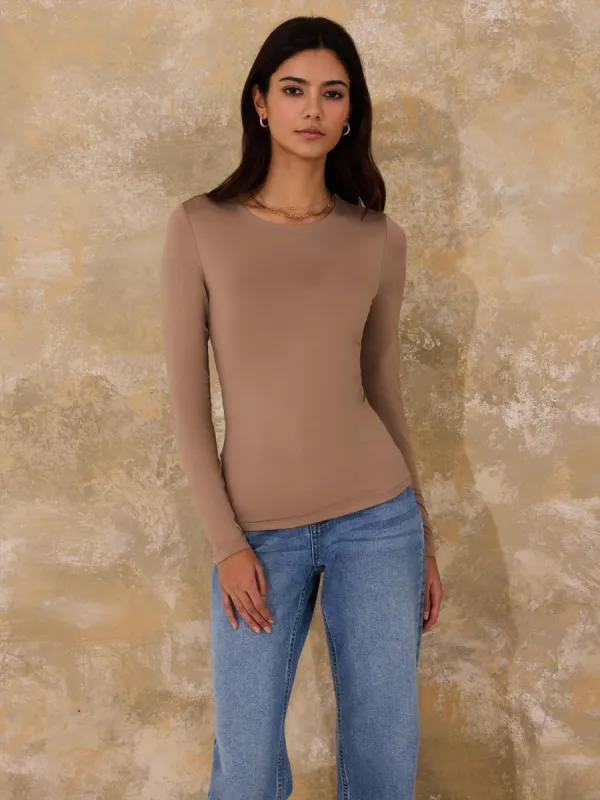Double Layer Long Sleeve Top sold by Suzy Shier