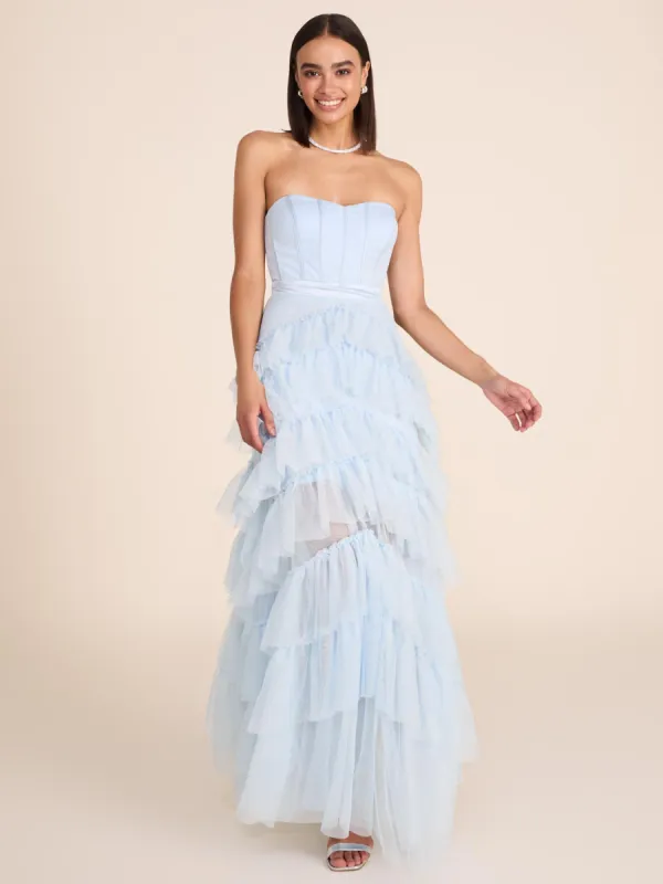 Strapless Bustier Ball Gown sold by Suzy Shier