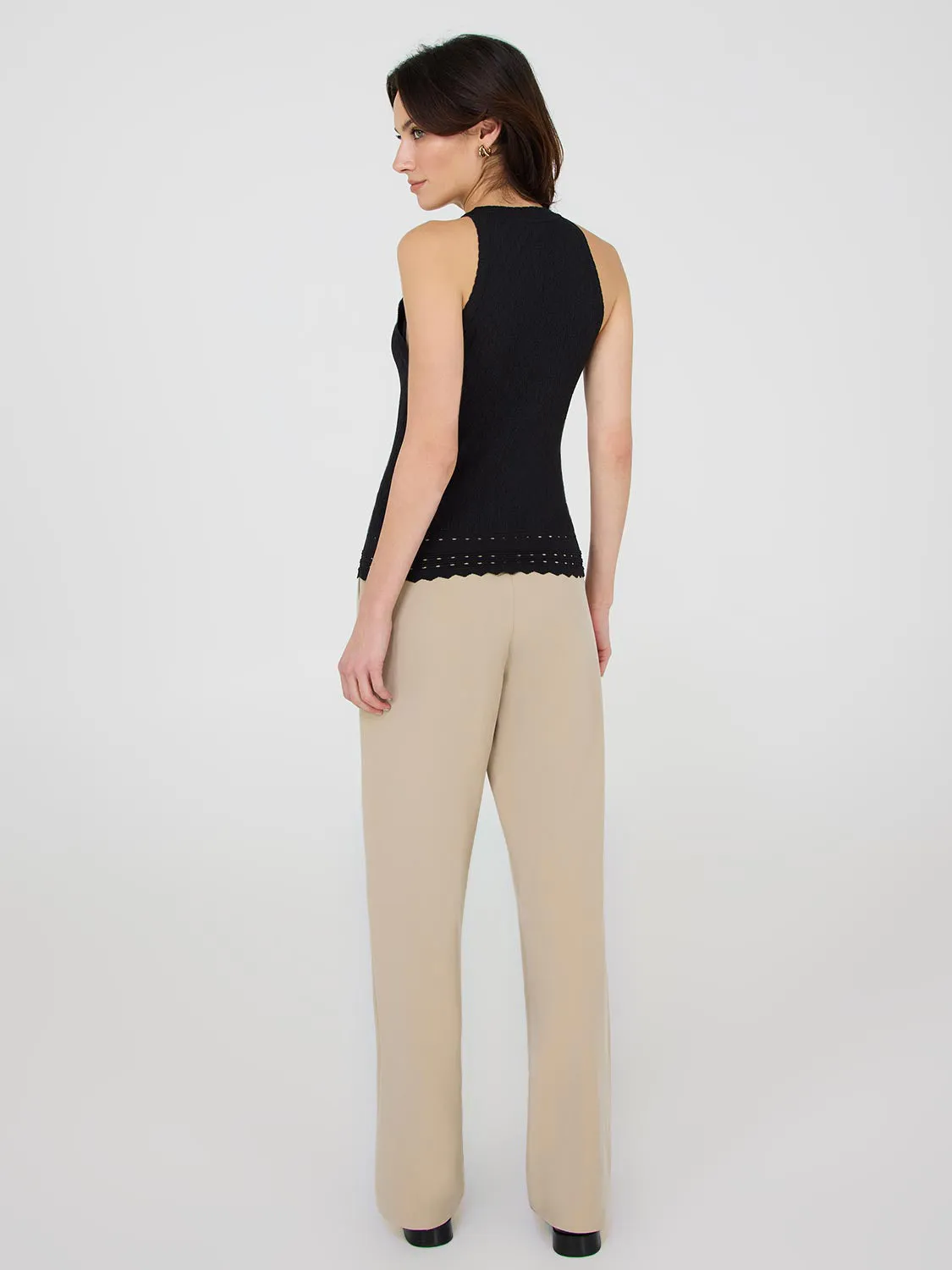 Pointelle Knit Tank Top sold by Suzy Shier product image thumbnail 4