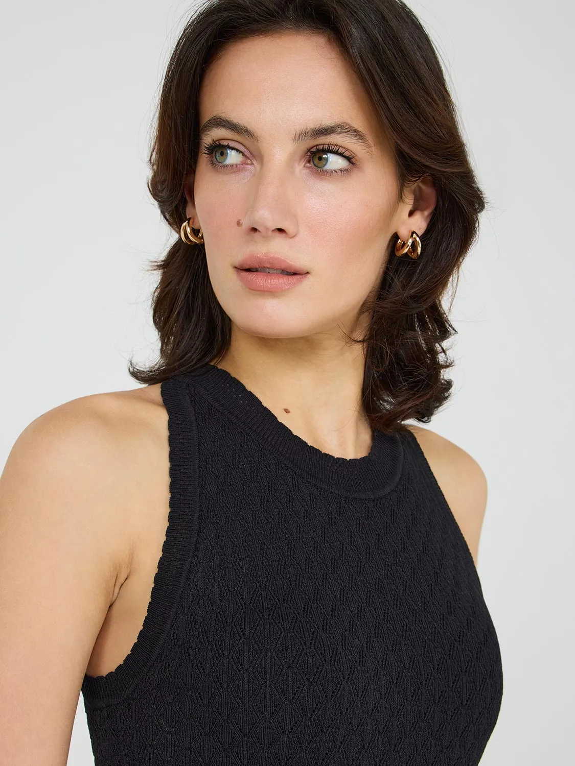 Pointelle Knit Tank Top sold by Suzy Shier product image thumbnail 2