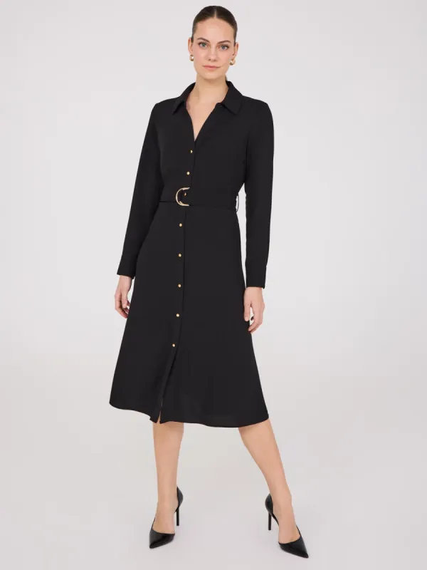 Flowy Shirt Dress sold by Suzy Shier