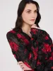 Floral Print V-Neck Blouse sold by Suzy Shier