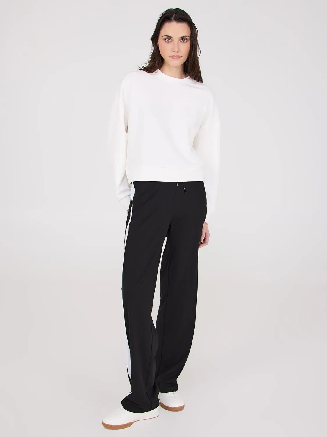 Contrast Side Band Wide-Leg Pants sold by Suzy Shier product image thumbnail 3