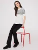 Pintuck Front Flare Leg Pants sold by Suzy Shier