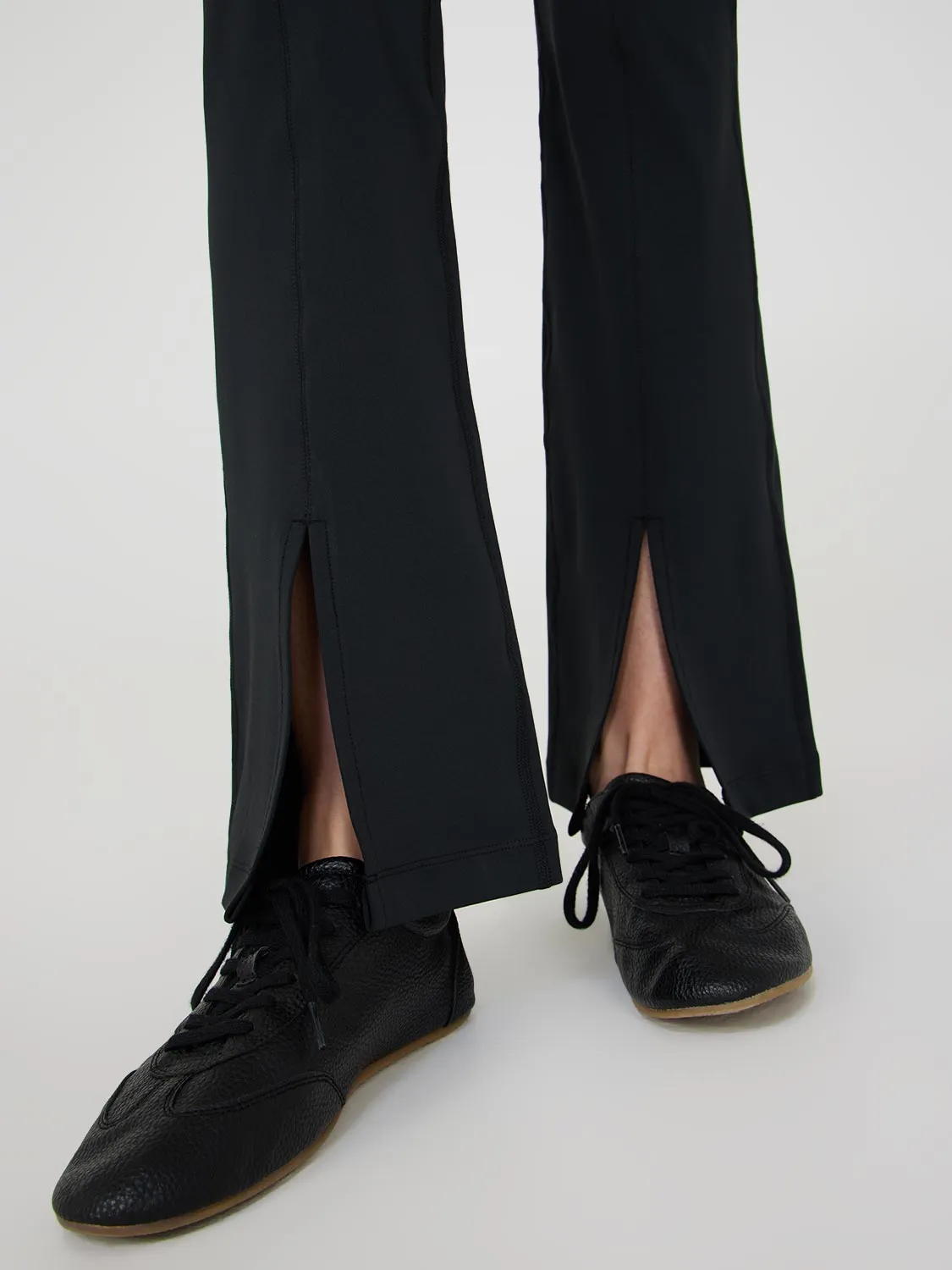 Front Slit Flared Leggings sold by Suzy Shier product image thumbnail 2