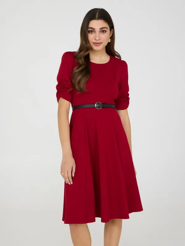 Fit & Flare Midi Dress sold by Suzy Shier