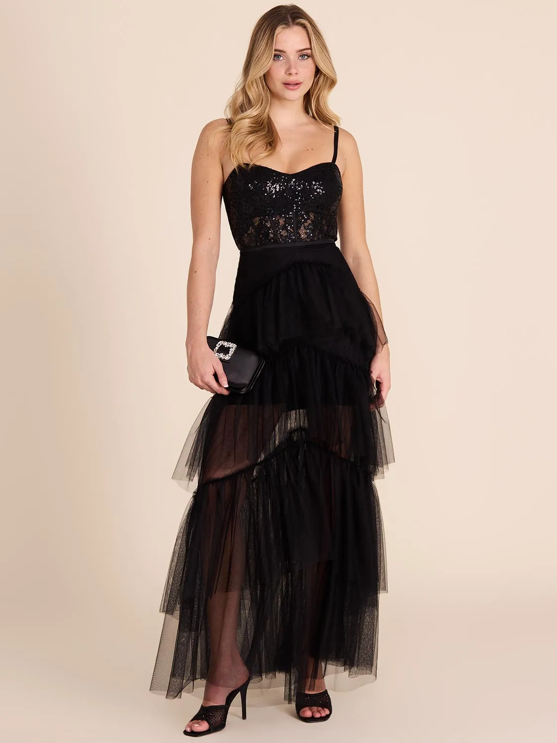 Sequin & Tulle Ball Gown sold by Suzy Shier