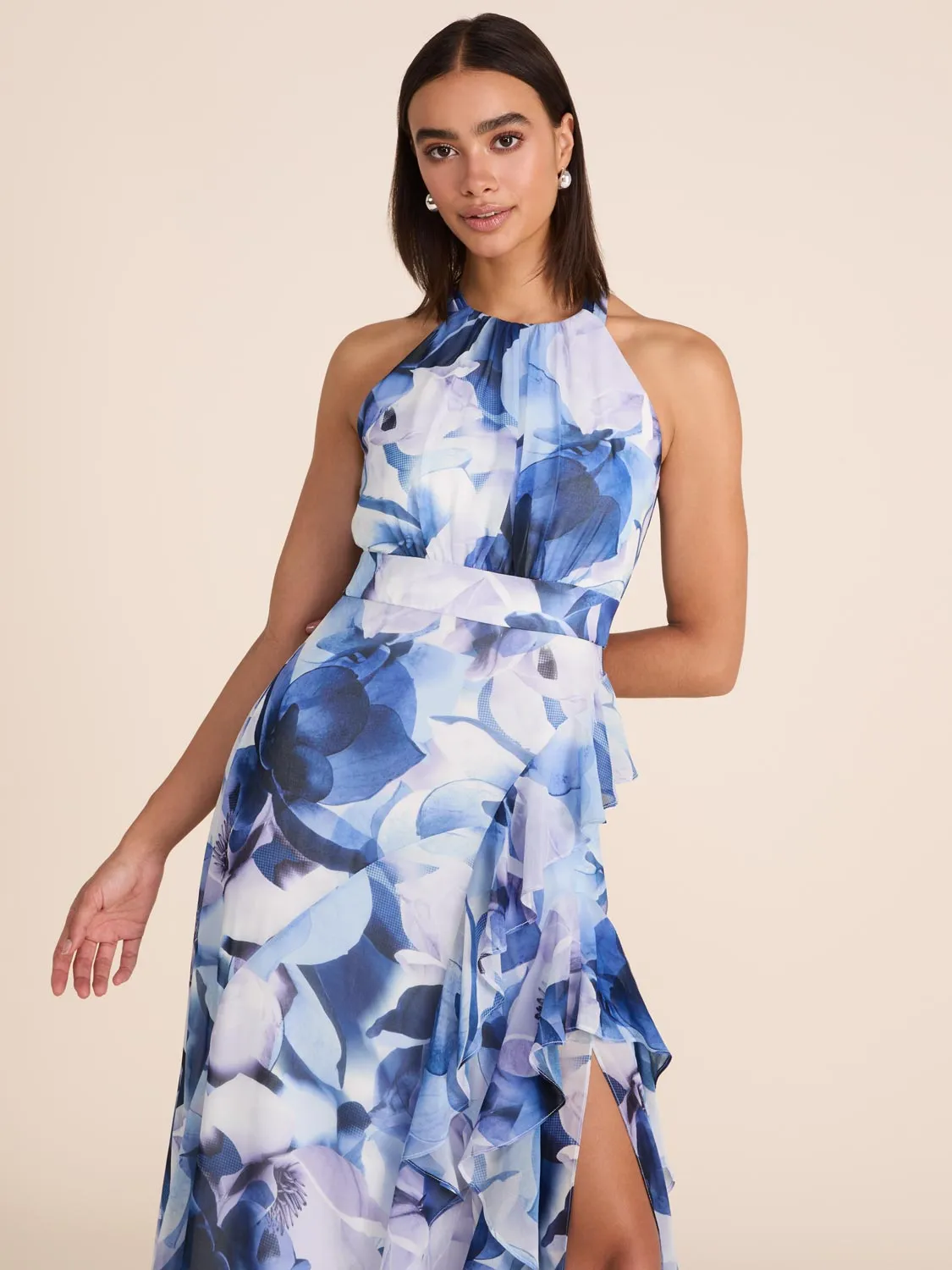 Halter Neck Floral Gown sold by Suzy Shier product image thumbnail 3