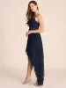 Satin Bustier High-Low Dress sold by Suzy Shier