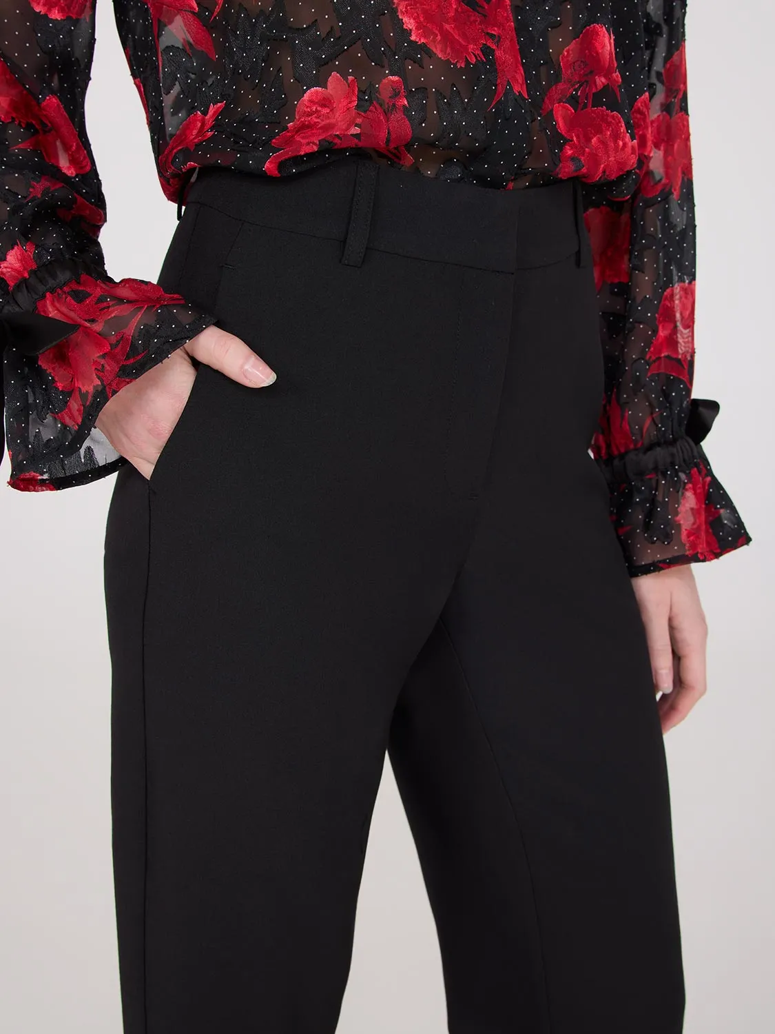 Straight Leg Mid-Rise Pants sold by Suzy Shier product image thumbnail 2