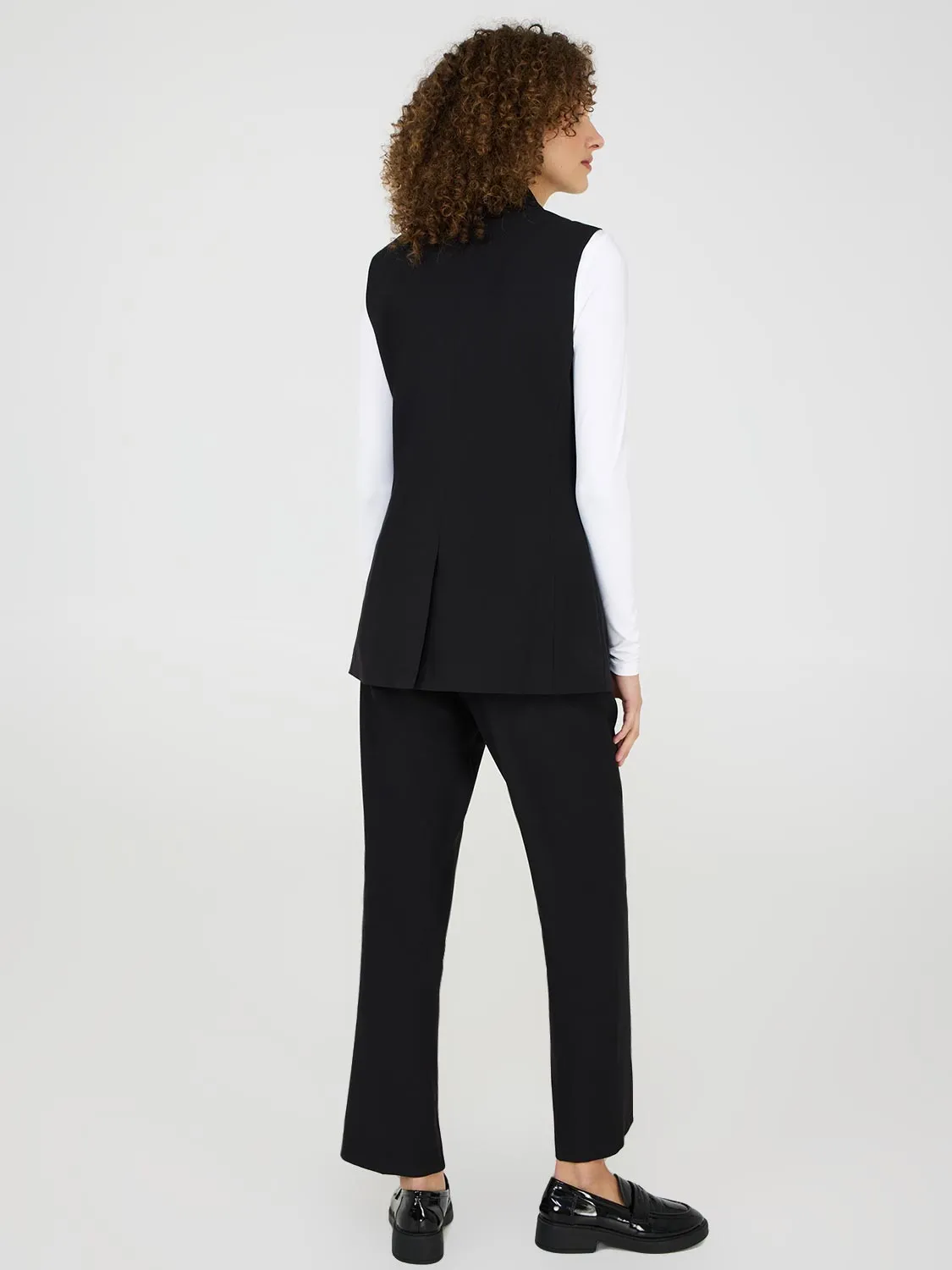 Notch Collar 2-Button Vest sold by Suzy Shier product image thumbnail 4