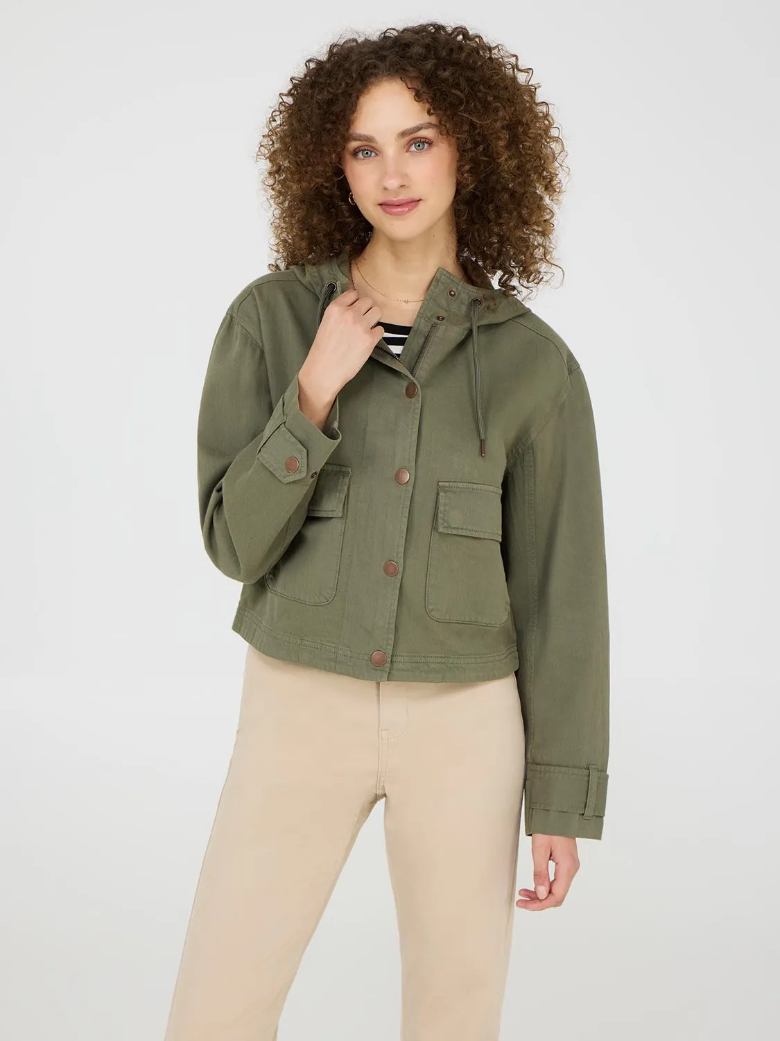 Hooded Bomber Jacket sold by Suzy Shier