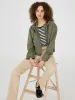Striped Cuffed Dolman Sleeve Top sold by Suzy Shier